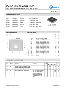 Package Data LS2C - iC-Haus