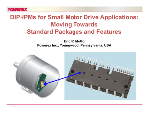 DIP IPMs for Small Motor Drive Applications: Moving Towards