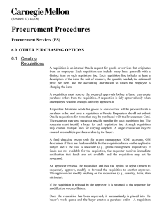 Procurement Procedures - Carnegie Mellon University