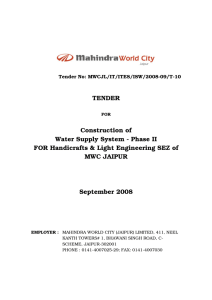 Construction of Water Supply System