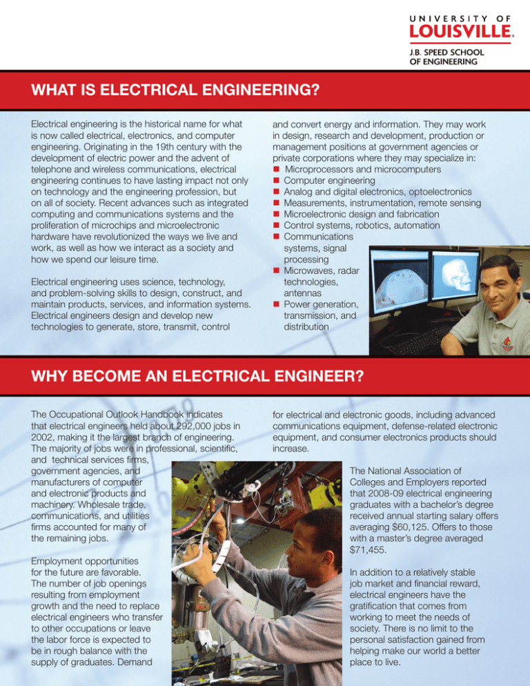 what is electrical engineering? why become an electrical engineer?