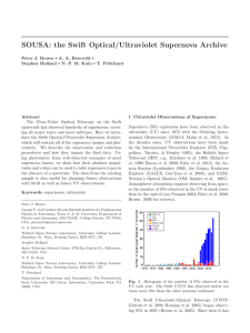 SOUSA: the Swift Optical/Ultraviolet Supernova Archive