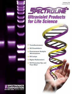 Ultraviolet Products for Life Science