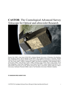 CASTOR (The Cosmological Advanced Survey Telescope