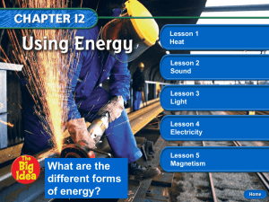 Chapter 12 Using Energy