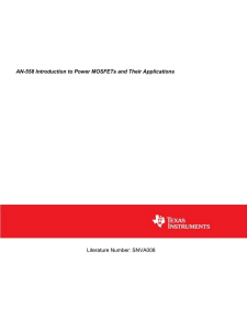 AN-558 Introduction to Power MOSFETs and