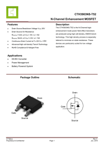 CTH3903NS-T52 N-Channel Enhancement MOSFET