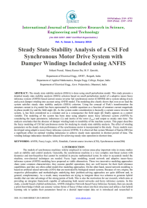 Steady State Stability Analysis of a CSI Fed Synchronous Motor