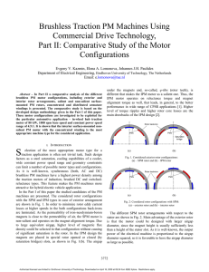 Comparative Study of the Motor Configurations