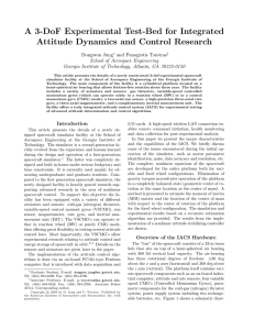 A 3-DoF Experimental Test-Bed for Integrated