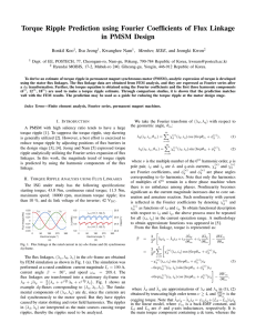 Torque Ripple Prediction using Fourier