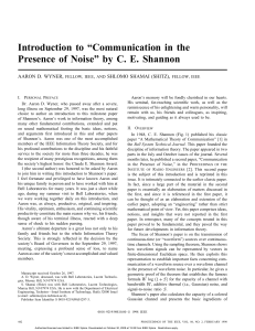 "Communication In The Presence Of Noise"