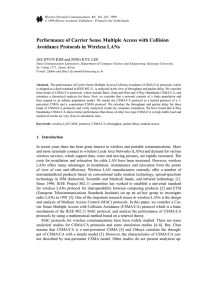 Performance of Carrier Sense Multiple Access with Collision