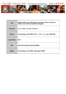 vehicle, and vehicle-to-grid technologies Author(s)