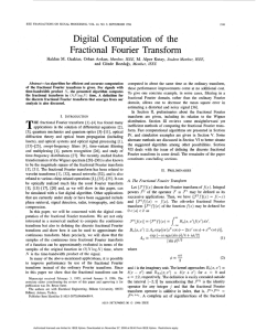 Digital Computation of the Fractional Fourier Transform