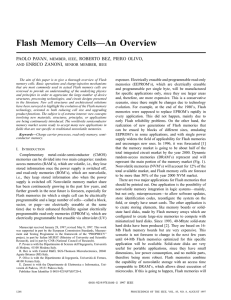 Flash Memory Cells-An Overview