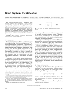 Blind System Identification