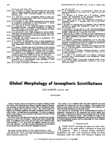 CHN_Global morphology of ionospheric scintillations