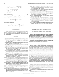 Bounds for sparse planar and volume arrays