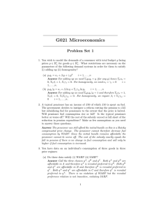 G021 Microeconomics