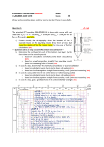 Solved Exercises Geotechnics Exam March 2014