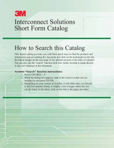 3M™ Interconnect Solutions Short Form Catalog