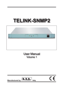 telink-snmp2 - RVR Elettronica SpA Documentation Server