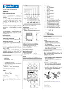 Din Rail 8 Input / 8 Output Module IO88B01KNX