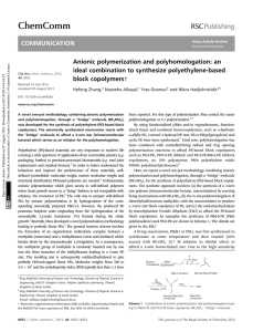 Anionic polymerization and polyhomologation: an ideal combination