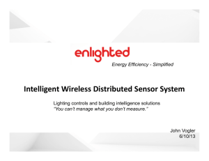 Intelligent Wireless Distributed Sensor System