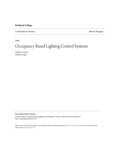 Occupancy Based Lighting Control Systems