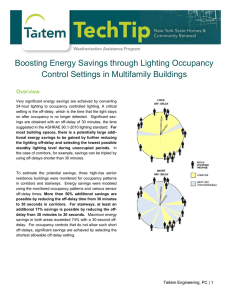 Boosting Energy Savings through Lighting Occupancy Control