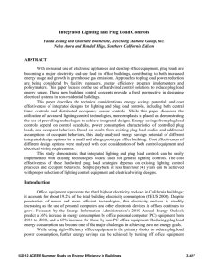 Integrated Lighting and Plug Load Controls