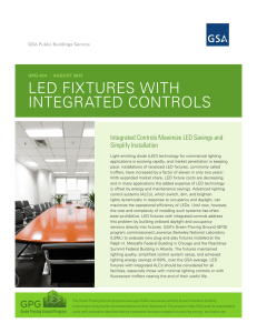 led fixtures with integrated controls