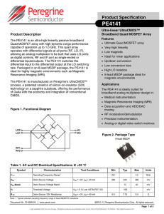 PE4141 DataSheet - Peregrine Semiconductor