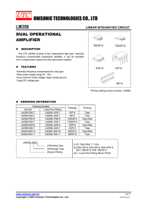 UNISONIC TECHNOLOGIES CO., LTD LM358