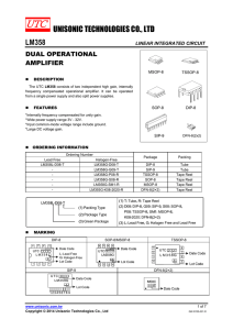 UNISONIC TECHNOLOGIES CO., LTD LM358