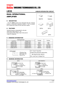 UNISONIC TECHNOLOGIES CO., LTD LM358