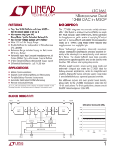 LTC1661 - Micropower Dual 10