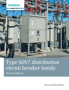 Type SDV7 distribution circuit breaker family