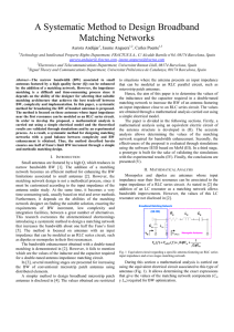 A Systematic Method to Design Broadband Matching Networks