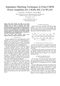 Impedance Matching Techniques in 65nm CMOS Power Amplifiers