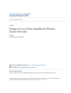 Design of a Low Noise Amplifier for Wireless Sensor Networks