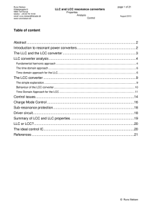 LLC and LCC resonance converters