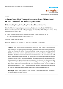 A Four-Phase High Voltage Conversion Ratio Bidirectional DC