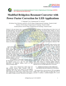 Modified Bridgeless Resonant Converter with Power Factor