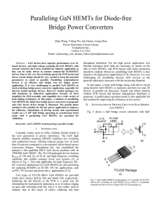 Paralleling GaN HEMTs for Diode-free Bridge Power Converters
