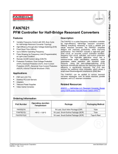 FAN7621 PFM Controller for Half