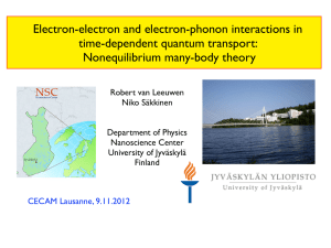 Electron-electron and electron-phonon interactions in time