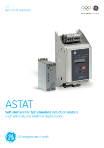 GE - ASTAT - Softstarters for 3ph standard induction motors